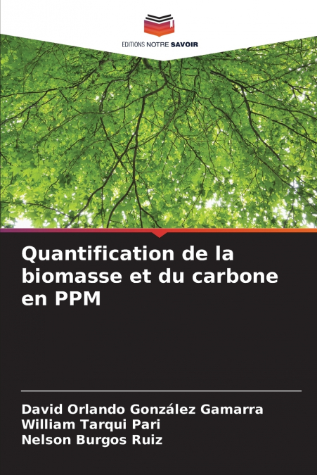 Quantification de la biomasse et du carbone en PPM