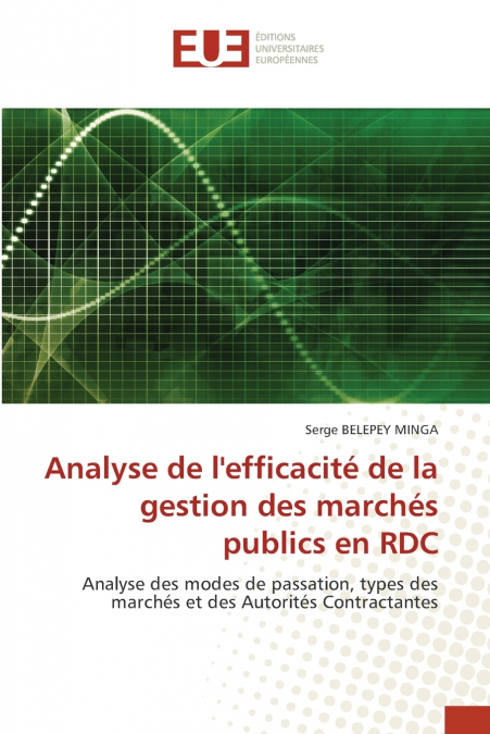 Analyse de l’efficacité de la gestion des marchés publics en RDC