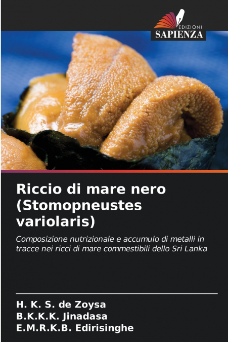 Riccio di mare nero (Stomopneustes variolaris)
