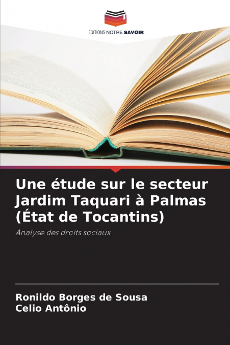 Une étude sur le secteur Jardim Taquari à Palmas (État de Tocantins)
