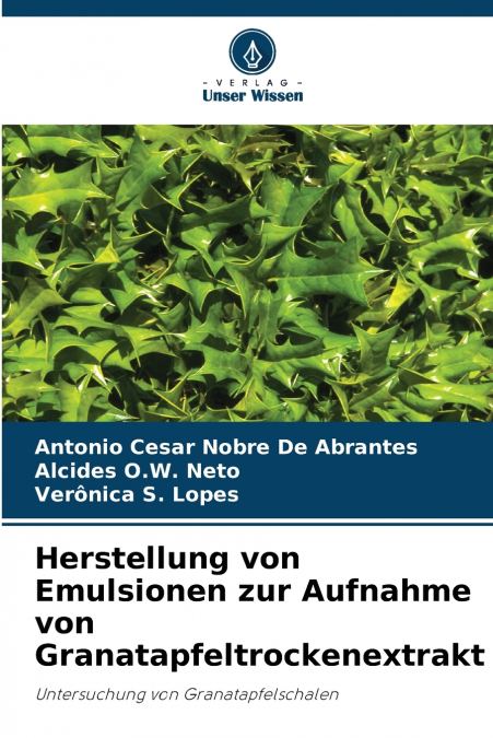 Herstellung von Emulsionen zur Aufnahme von Granatapfeltrockenextrakt