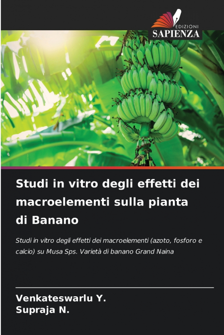 Studi in vitro degli effetti dei macroelementi sulla pianta di Banano