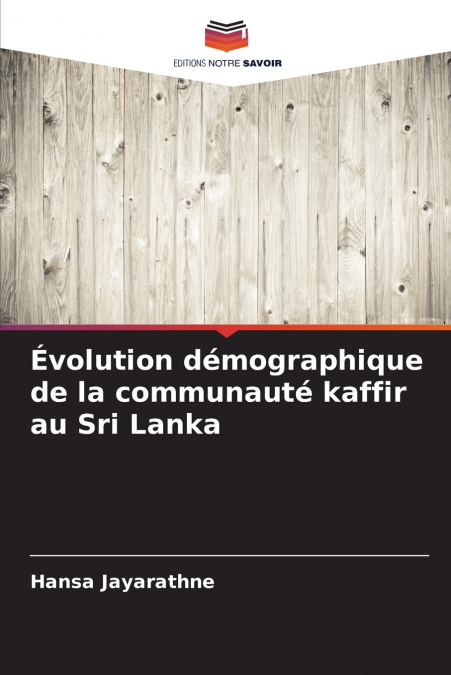 Évolution démographique de la communauté kaffir au Sri Lanka