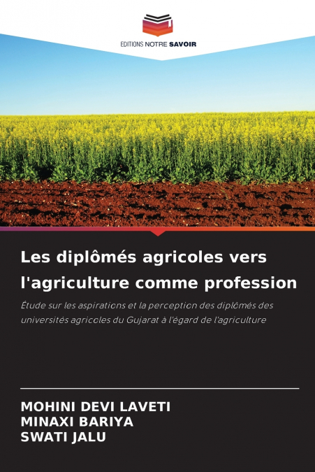 Les diplômés agricoles vers l’agriculture comme profession