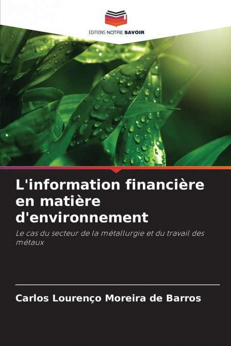 L’information financière en matière d’environnement