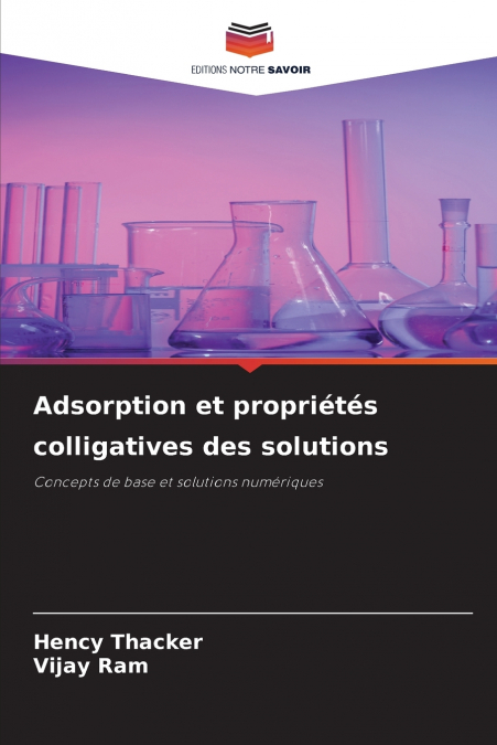 Adsorption et propriétés colligatives des solutions