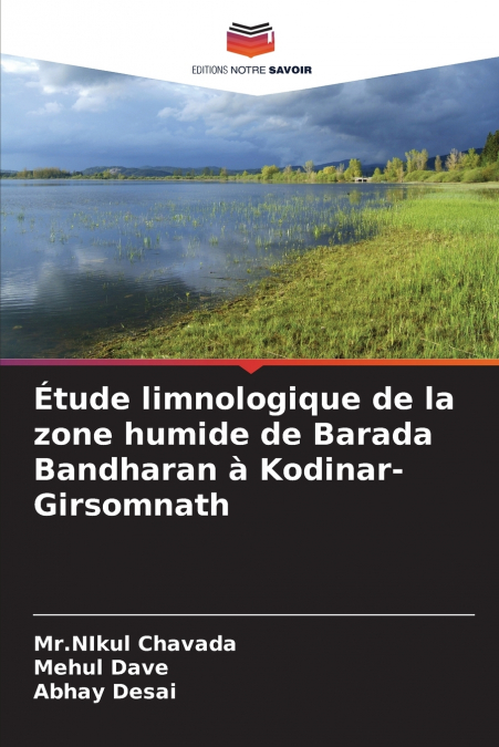 Étude limnologique de la zone humide de Barada Bandharan à Kodinar-Girsomnath