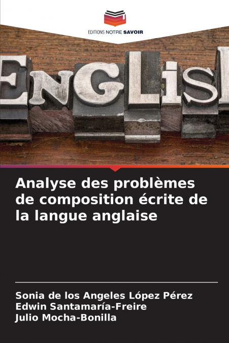 Analyse des problèmes de composition écrite de la langue anglaise