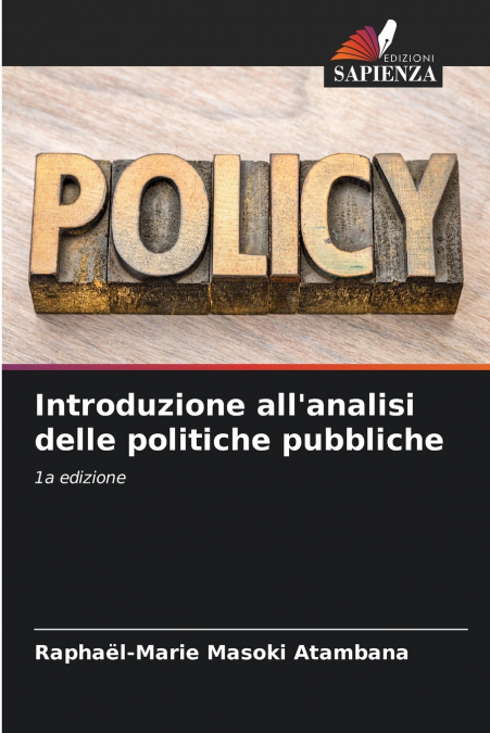 Introduzione all’analisi delle politiche pubbliche