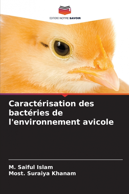 Caractérisation des bactéries de l’environnement avicole