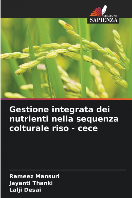 Gestione integrata dei nutrienti nella sequenza colturale riso - cece