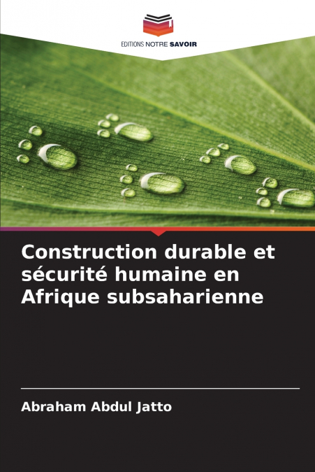 Construction durable et sécurité humaine en Afrique subsaharienne