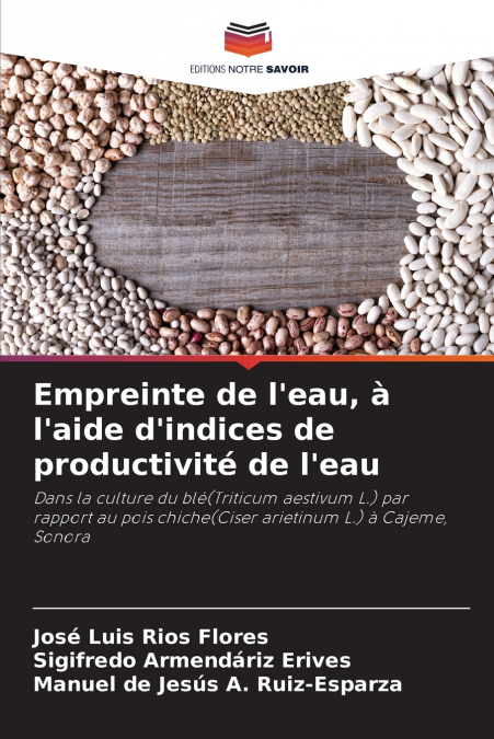 Empreinte de l’eau, à l’aide d’indices de productivité de l’eau