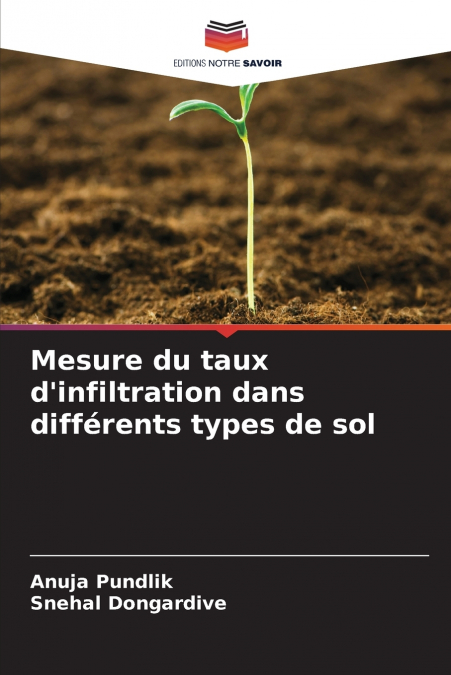 Mesure du taux d’infiltration dans différents types de sol