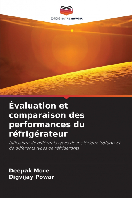 Évaluation et comparaison des performances du réfrigérateur