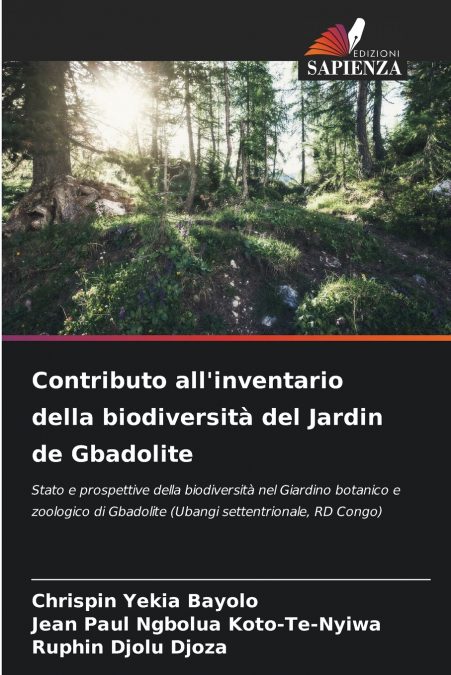 Contributo all’inventario della biodiversità del Jardin de Gbadolite