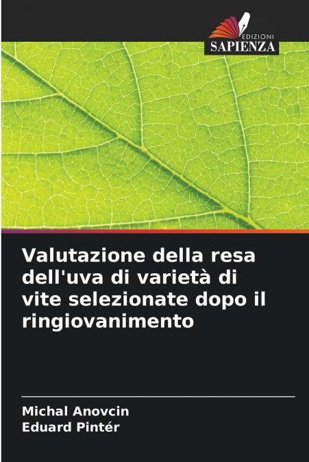 Valutazione della resa dell’uva di varietà di vite selezionate dopo il ringiovanimento