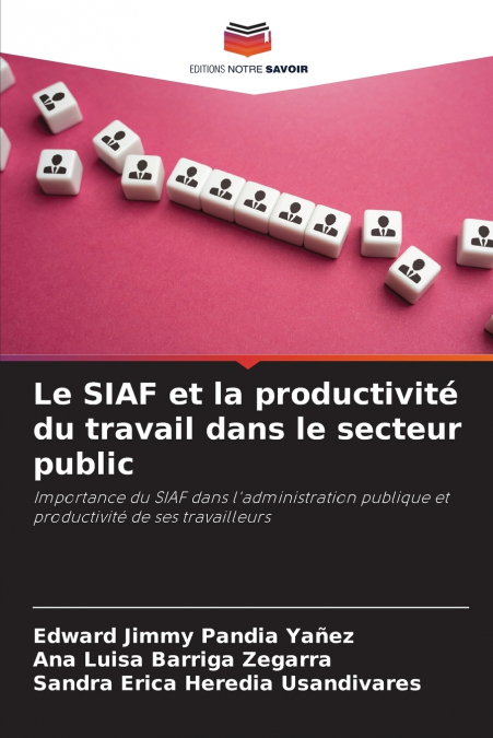 Le SIAF et la productivité du travail dans le secteur public