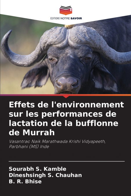 Effets de l’environnement sur les performances de lactation de la bufflonne de Murrah