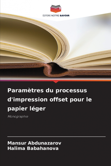 Paramètres du processus d’impression offset pour le papier léger
