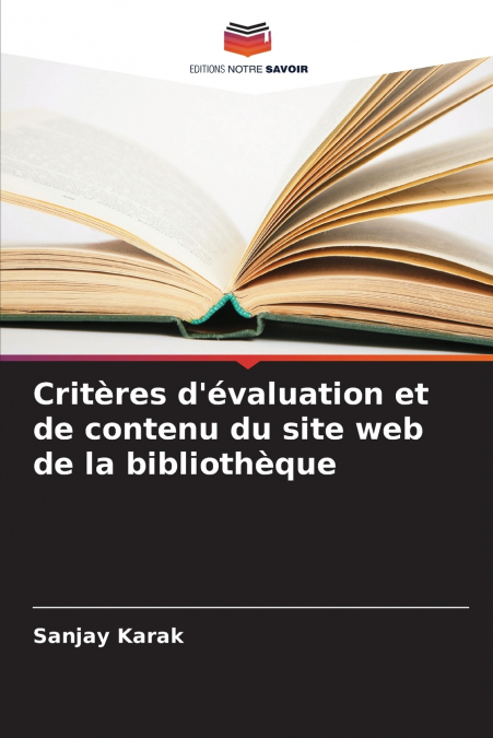 Critères d’évaluation et de contenu du site web de la bibliothèque