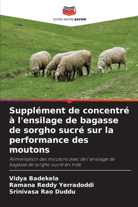 Supplément de concentré à l’ensilage de bagasse de sorgho sucré sur la performance des moutons