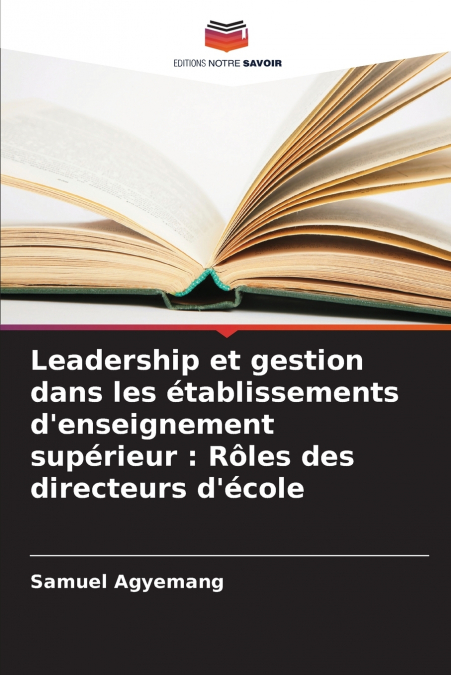 Leadership et gestion dans les établissements d’enseignement supérieur