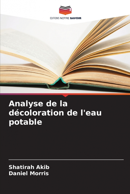 Analyse de la décoloration de l’eau potable