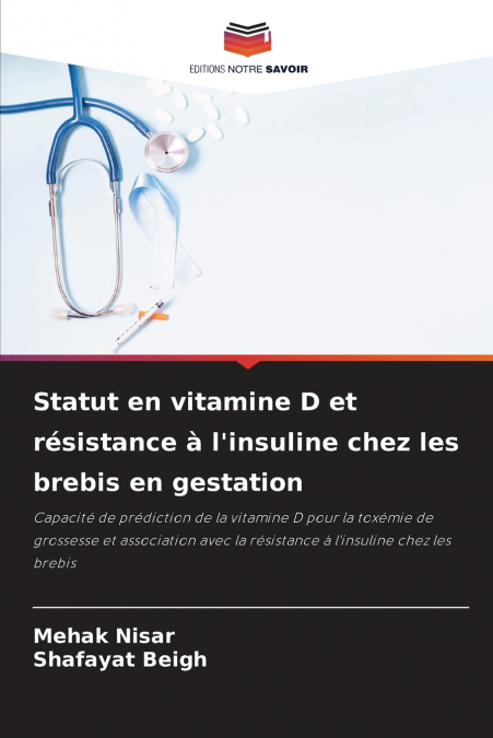 Statut en vitamine D et résistance à l’insuline chez les brebis en gestation