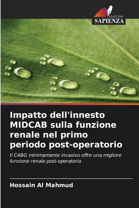 Impatto dell’innesto MIDCAB sulla funzione renale nel primo periodo post-operatorio