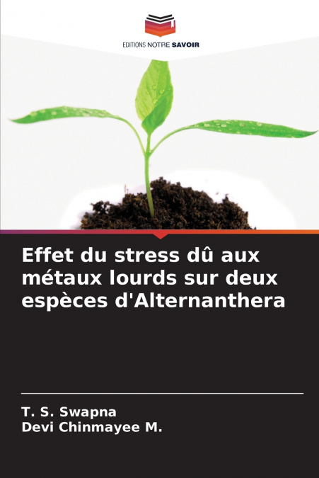 Effet du stress dû aux métaux lourds sur deux espèces d’Alternanthera