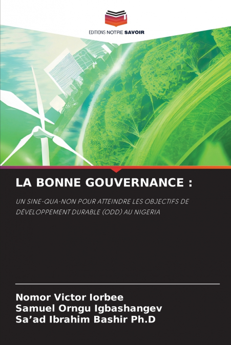 LA BONNE GOUVERNANCE