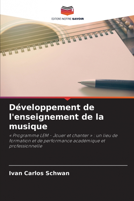 Développement de l’enseignement de la musique