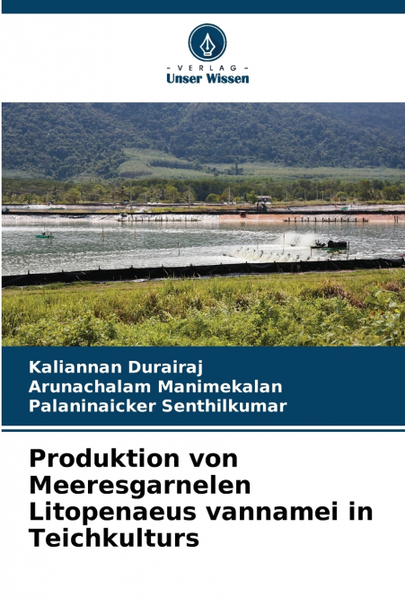 Produktion von Meeresgarnelen Litopenaeus vannamei in Teichkulturs