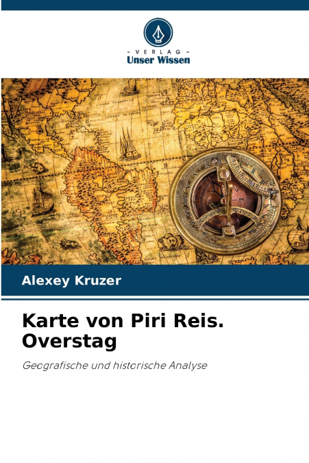 Karte von Piri Reis. Overstag