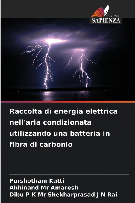 Raccolta di energia elettrica nell’aria condizionata utilizzando una batteria in fibra di carbonio