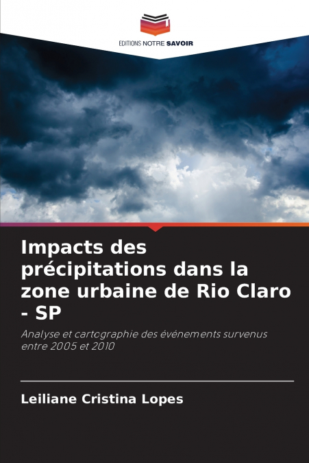 Impacts des précipitations dans la zone urbaine de Rio Claro - SP