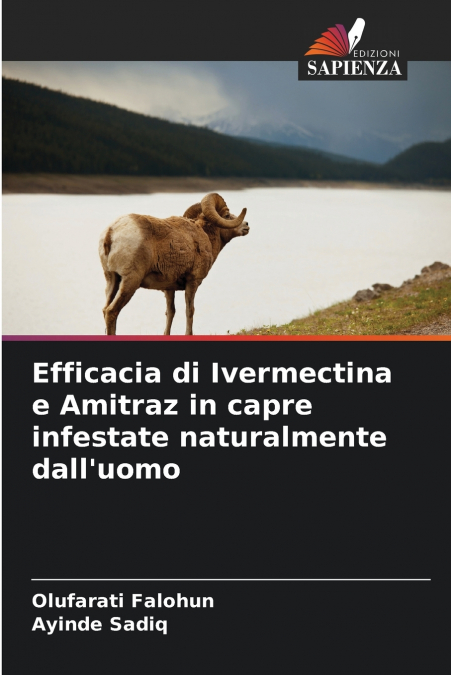 Efficacia di Ivermectina e Amitraz in capre infestate naturalmente dall’uomo