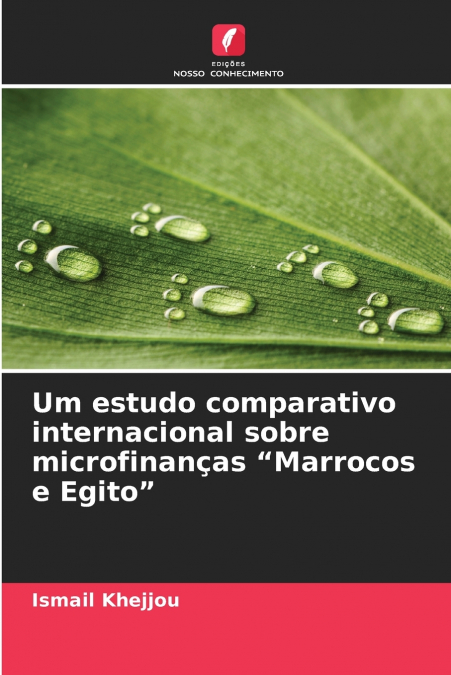 Um estudo comparativo internacional sobre microfinanças 'Marrocos e Egito'