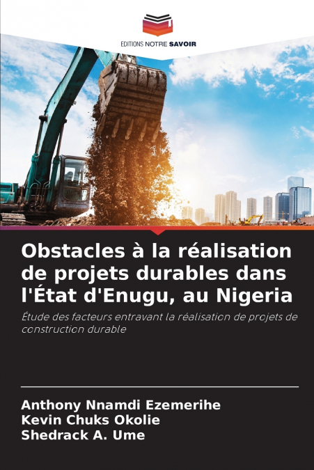 Obstacles à la réalisation de projets durables dans l’État d’Enugu, au Nigeria