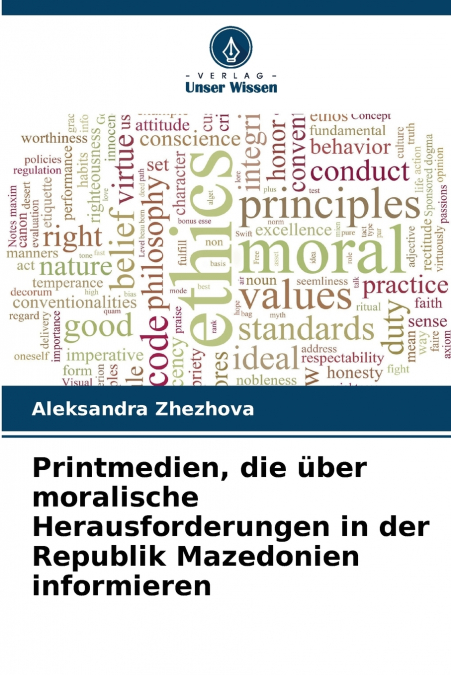 Printmedien, die über moralische Herausforderungen in der Republik Mazedonien informieren