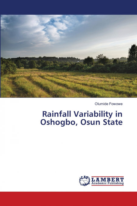 Rainfall Variability in Oshogbo, Osun State