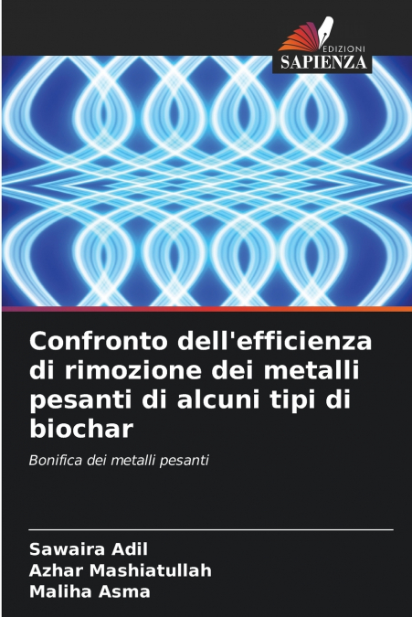 Confronto dell’efficienza di rimozione dei metalli pesanti di alcuni tipi di biochar
