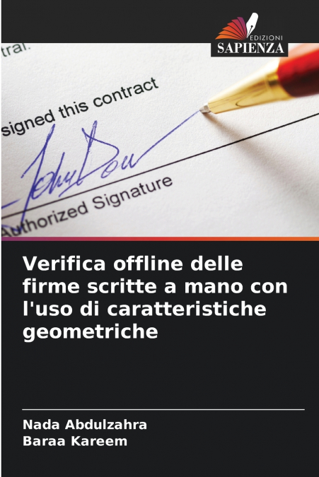 Verifica offline delle firme scritte a mano con l’uso di caratteristiche geometriche