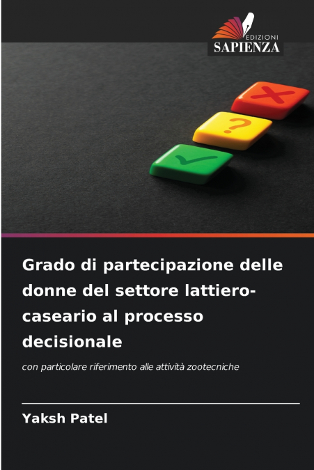 Grado di partecipazione delle donne del settore lattiero-caseario al processo decisionale
