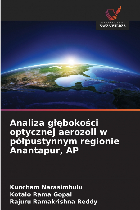 Analiza głębokości optycznej aerozoli w półpustynnym regionie Anantapur, AP