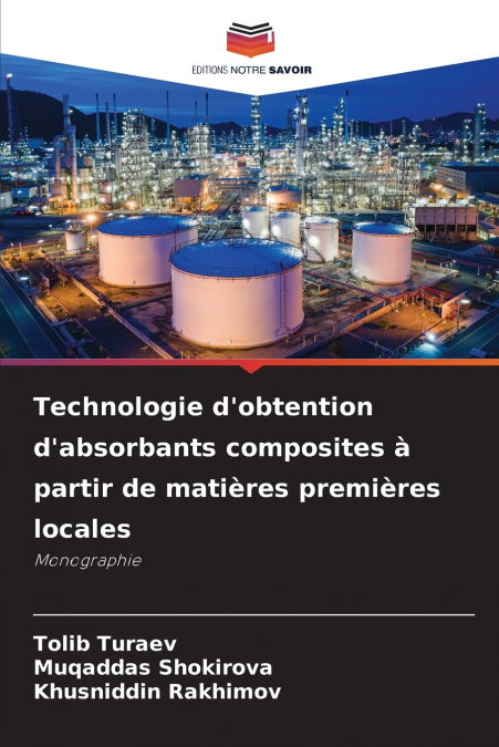 Technologie d’obtention d’absorbants composites à partir de matières premières locales