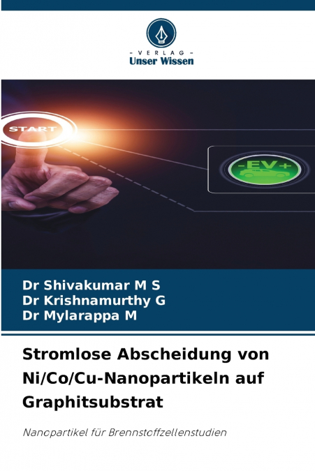 Stromlose Abscheidung von Ni/Co/Cu-Nanopartikeln auf Graphitsubstrat