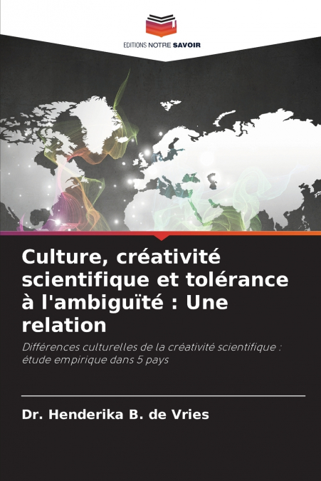 Culture, créativité scientifique et tolérance à l’ambiguïté