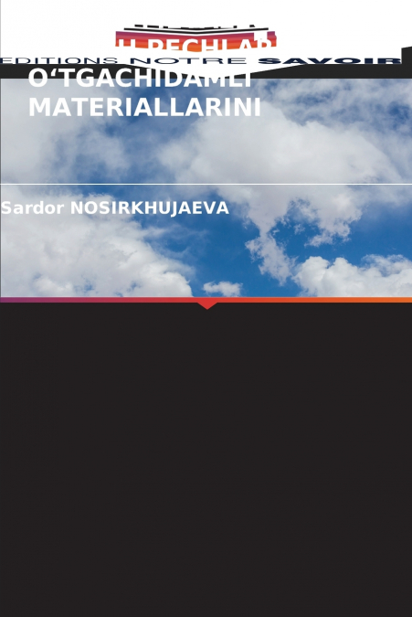 RANGLI METALLURGIYA ERITISH PECHLARINING OʻTGACHIDAMLI MATERIALLARINI